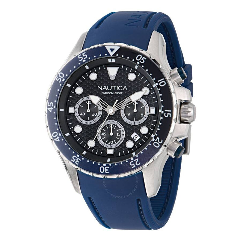 Nautica Nst Chronograph Quartz Black Dial Men's Watch NAPNSF408 - The Watches Men & Co