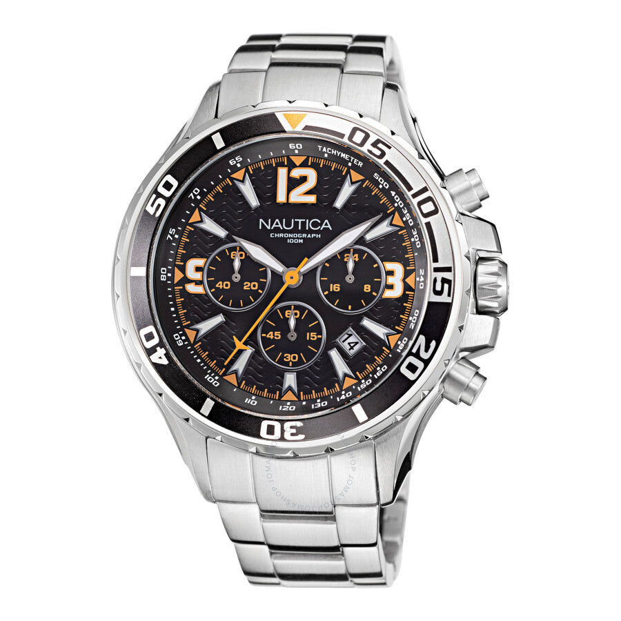 Nautica NST Chronograph Quartz Black Dial Men's Watch NAPNSS217 - The Watches Men & Co