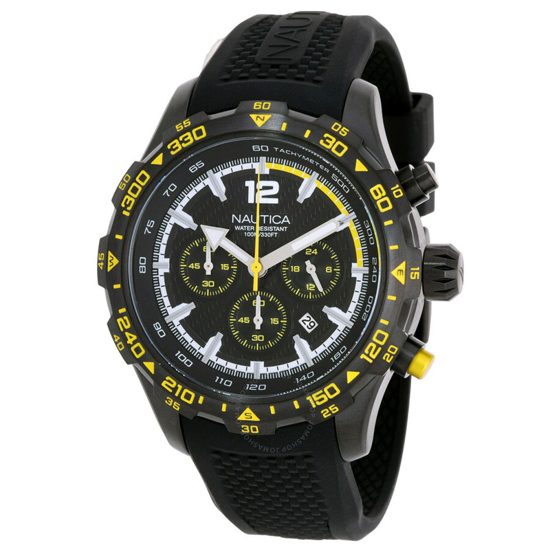 Nautica NST Chronograph Quartz Black Dial Men's Watch NAPNSS403 - The Watches Men & Co