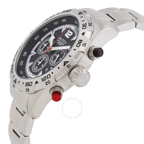 Nautica NST Chronograph Quartz Black Dial Men's Watch NAPNSS405 - The Watches Men & Co #2