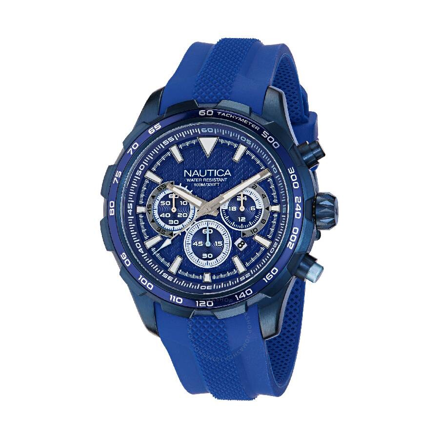 Nautica Nst Chronograph Quartz Blue Dial Men's Watch NAPNSF305 - The Watches Men & Co