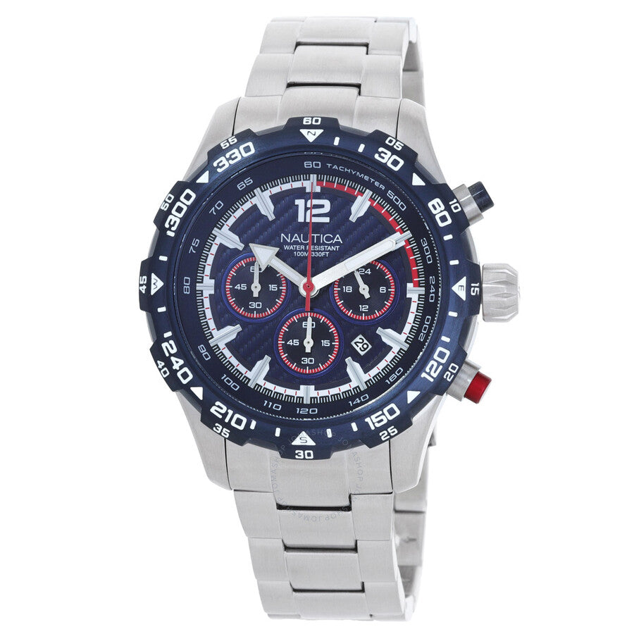 Nautica NST Chronograph Quartz Blue Dial Men's Watch NAPNSS404 - The Watches Men & Co