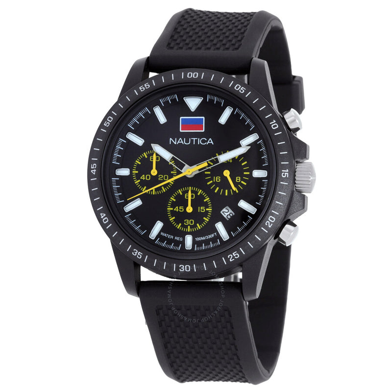 Nautica One Chronograph Quartz Black Dial Men's Watch NAPNOS4S4 - The Watches Men & Co