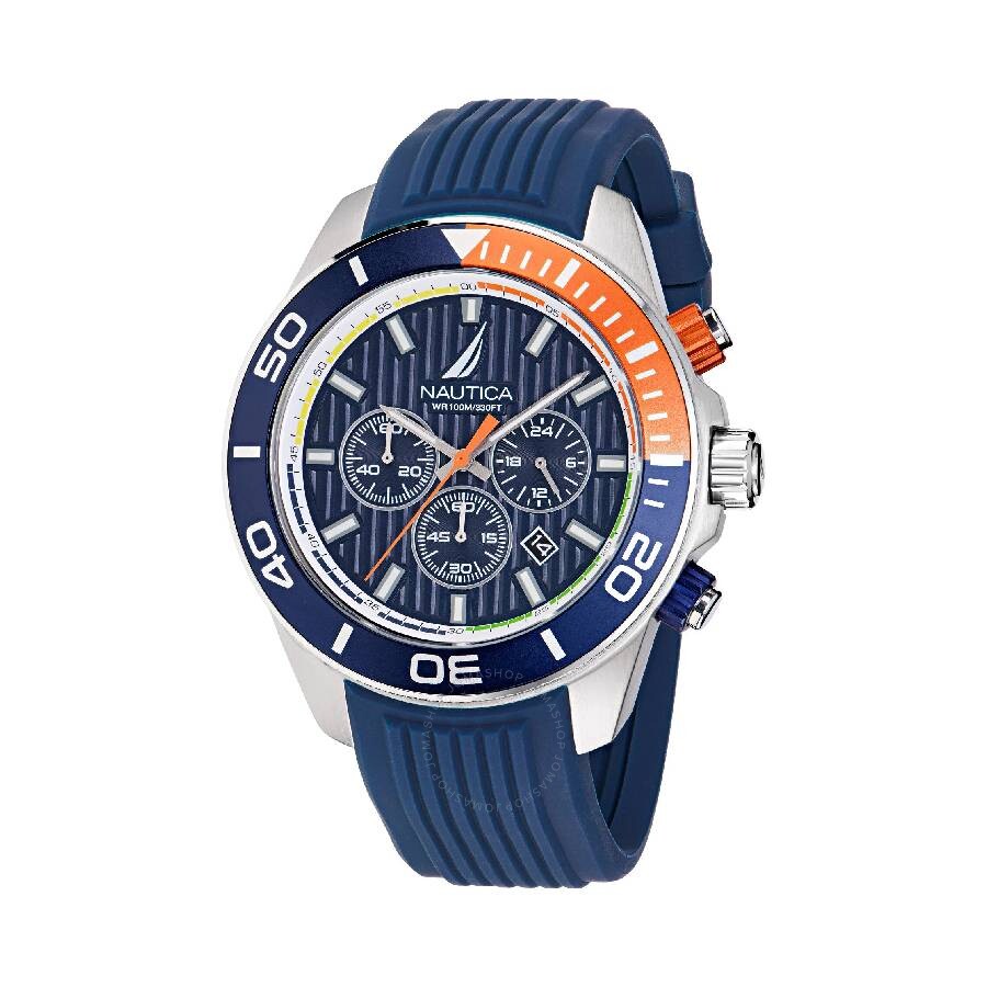 Nautica One Chronograph Quartz Blue Dial Men's Watch NAPNOF302 - The Watches Men & Co