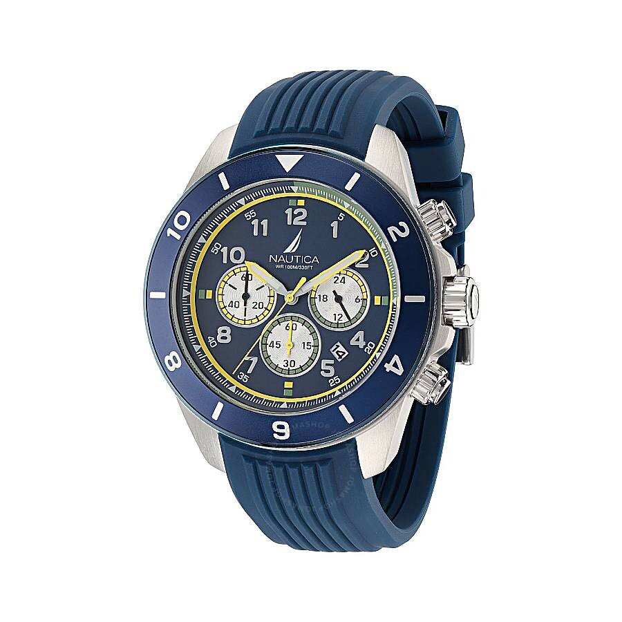 Nautica One Chronograph Quartz Blue Dial Men's Watch NAPNOS402 - The Watches Men & Co