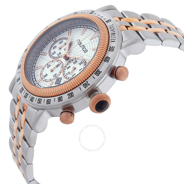 Nautica Spettacolare Chronograph Quartz Silver Dial Men's Watch NAPSPF204 - The Watches Men & Co #2