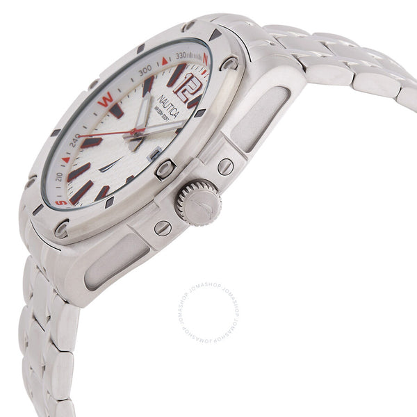 Nautica Tin Can Bay White Dial Men's Watch NAPTCS221 - The Watches Men & Co #2