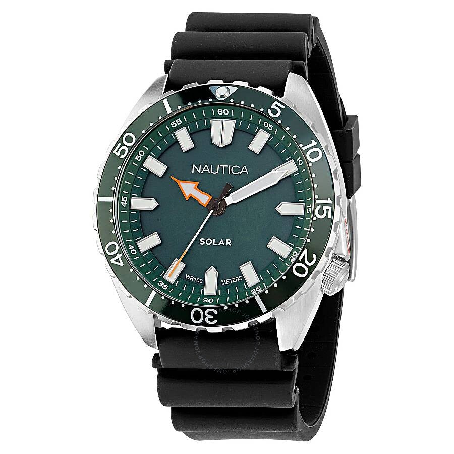 Nautica Vintage Solar Powered Green Dial Men's Watch NAPNVF403 - The Watches Men & Co