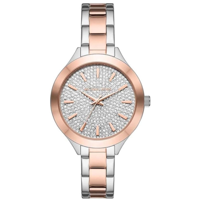 Michael Kors Slim Runway Three-Hand Two-Tone Stainless Steel Ladies Watch - MK1045