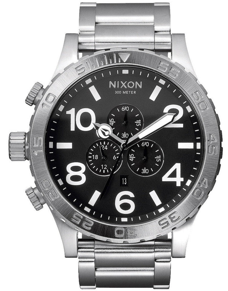 Nixon 51-30 Stainless Steel Chrono Black Men’s Watch A083-000 - Watch