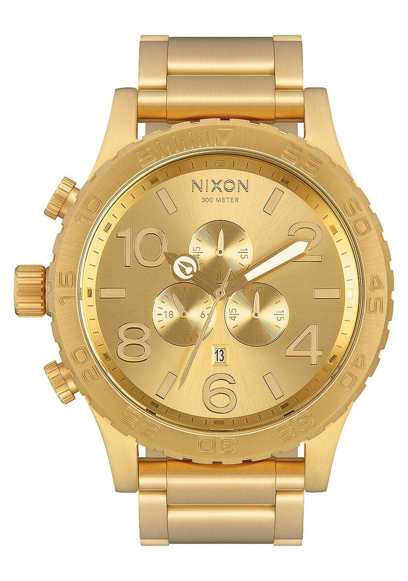NIXON 51-30 Chrono Gold-Tone Chronograph Men's Watch A083-502 (Defect) A083-502 - Image 1