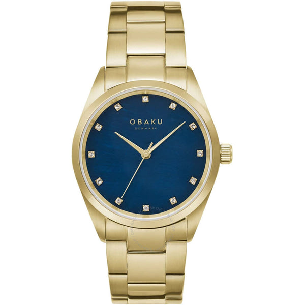 Obaku Chili Beryl Quartz Blue Dial Ladies Watch V263LXGLSG - The Watches Men & Co