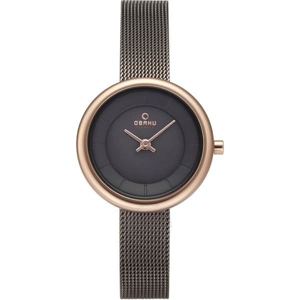 Obaku Classic Quartz Black Dial Ladies Watch V146LXVJMJ - The Watches Men & Co