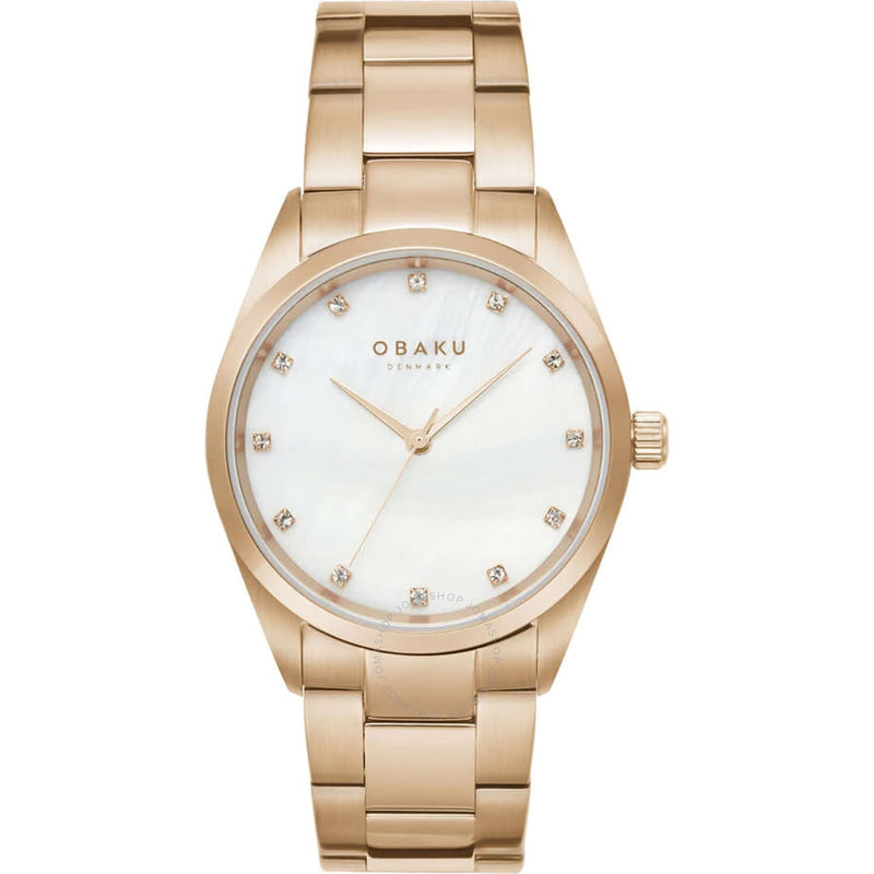 Obaku Classic Quartz White Dial Ladies Watch V263LXVWSV - The Watches Men & Co