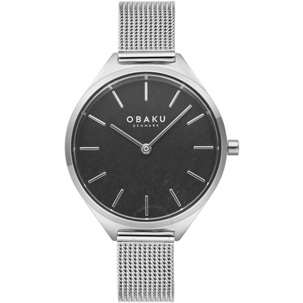 Obaku Kaffe Quartz Black Dial Ladies Watch V257LHCNMC - The Watches Men & Co