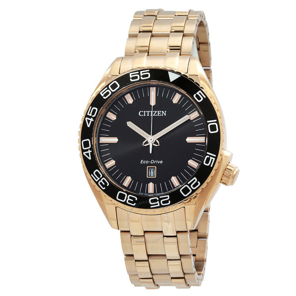 Open Box - Citizen Carson Eco-Drive Black Dial Men's Watch AW1773-55E - The Watches Men & Co