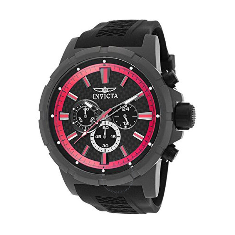 Open Box - Invicta TI-22 Chronograph Black Dial Black Silicone Men's Watch 20452 - The Watches Men & Co