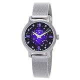 Open Box - Timex Transcend Celestial Quartz Crystal Purple Dial Ladies Watch TW2V52000 - The Watches Men & Co