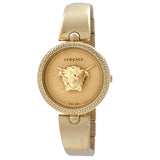 Open Box - Versace Palazzo Empire Quartz Gold Dial Ladies Watch VECQ00618 - The Watches Men & Co