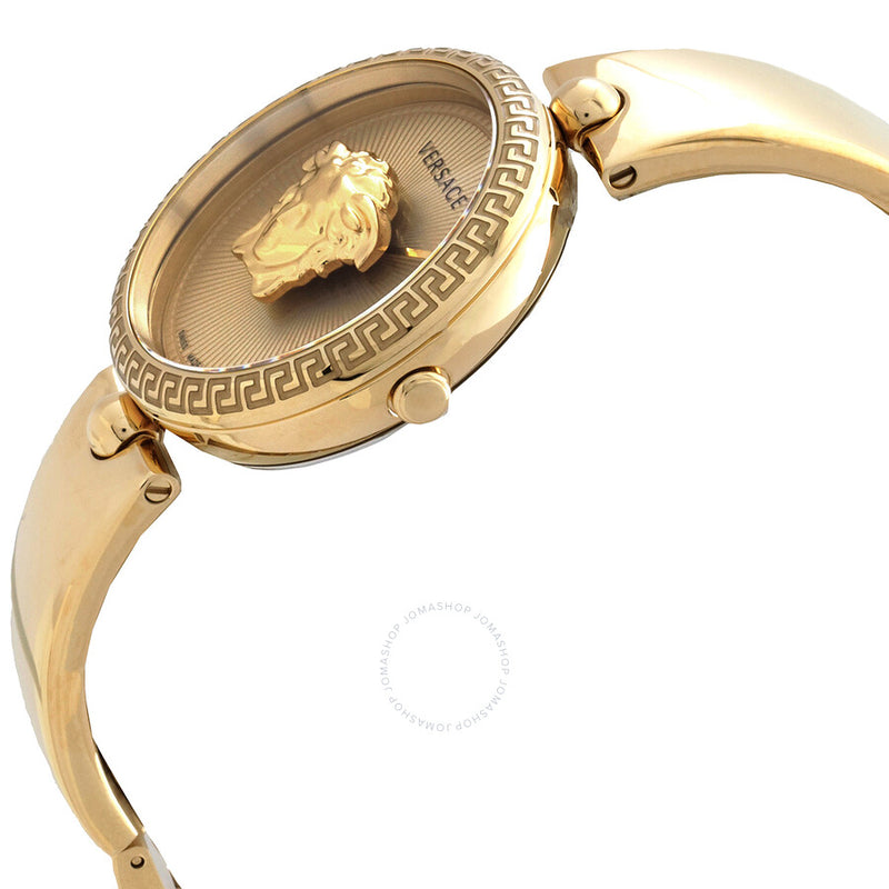 Open Box - Versace Palazzo Empire Quartz Gold Dial Ladies Watch VECQ00618 - The Watches Men & Co #2