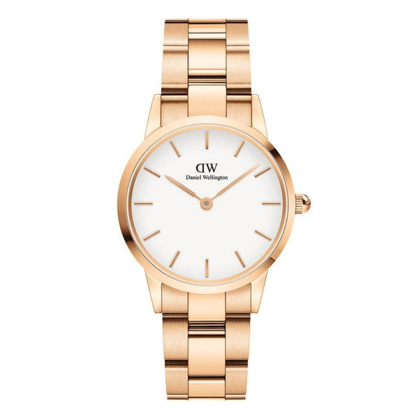 Daniel Wellington Watch White Iconic Link 36mm Gold DW00100209