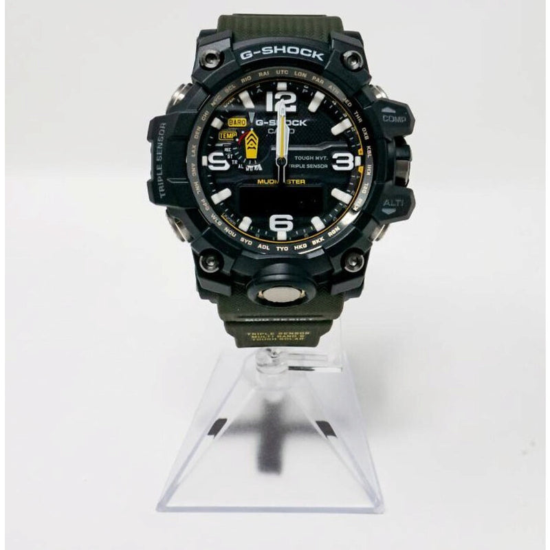 Pre-owned Casio G-Shock Mudmaster Perpetual Alarm World Time Chronograph Black Dial Men's Watch GWG1000-1A3 - The Watches Men & Co