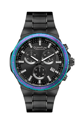 Quantum Black Dial Metal Strap Men’s Watch HNG813.650 - Watch
