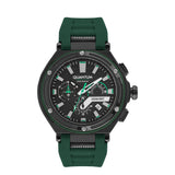 Quantum Hunter Men’s Chronograph Green Silicone Strap Watch – HNG1010.656 - Watch