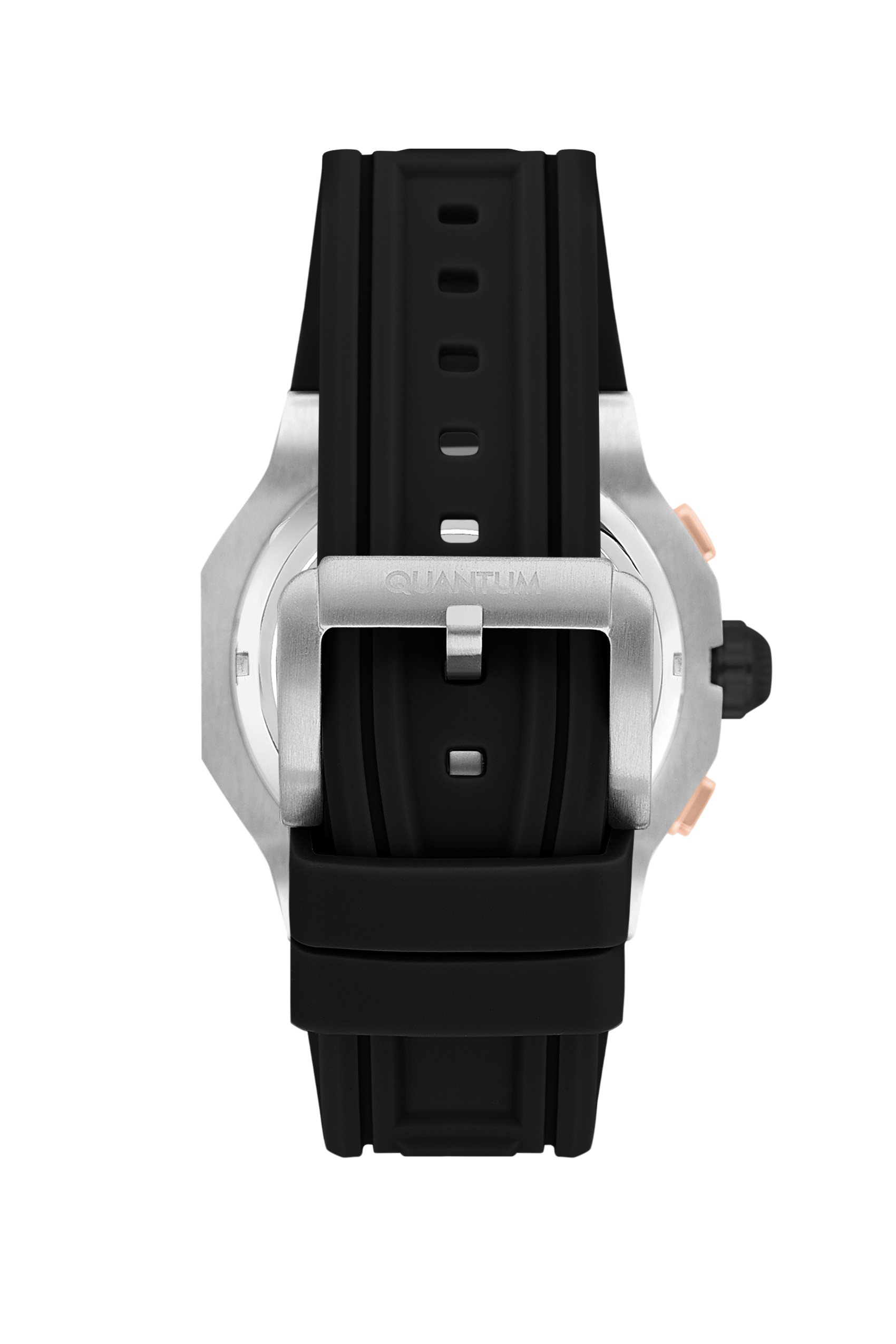 Quantum Hunter Men’s Chronograph Watch Black Rubber Strap – HNG1082.371 - Watch