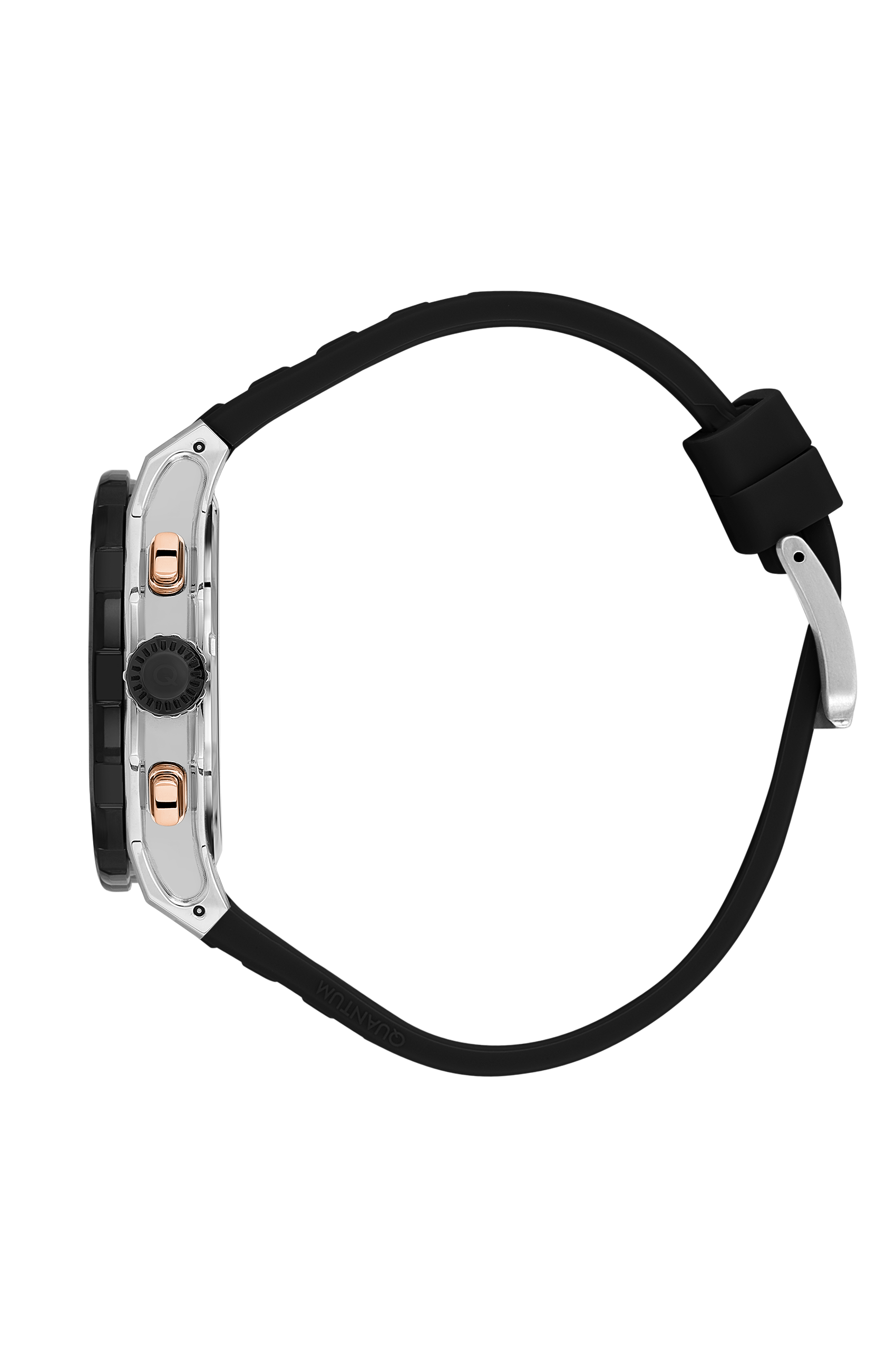 Quantum Hunter Men’s Chronograph Watch Black Rubber Strap – HNG1082.371 - Watch