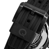 Quantum Men’s Black Chronograph Silicone Strap Watch – HNG893.851 - Watch