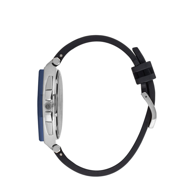 Quantum Men’s Black Chronograph Silicone Strap Watch – PWG1005.051 - Watch