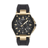 Quantum Men’s Black Chronograph Silicone Strap Watch – PWG1005.151 - Watch
