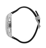 Quantum Men’s Black Dial Chronograph Silicone Strap Watch – HNG949.351 - Watch