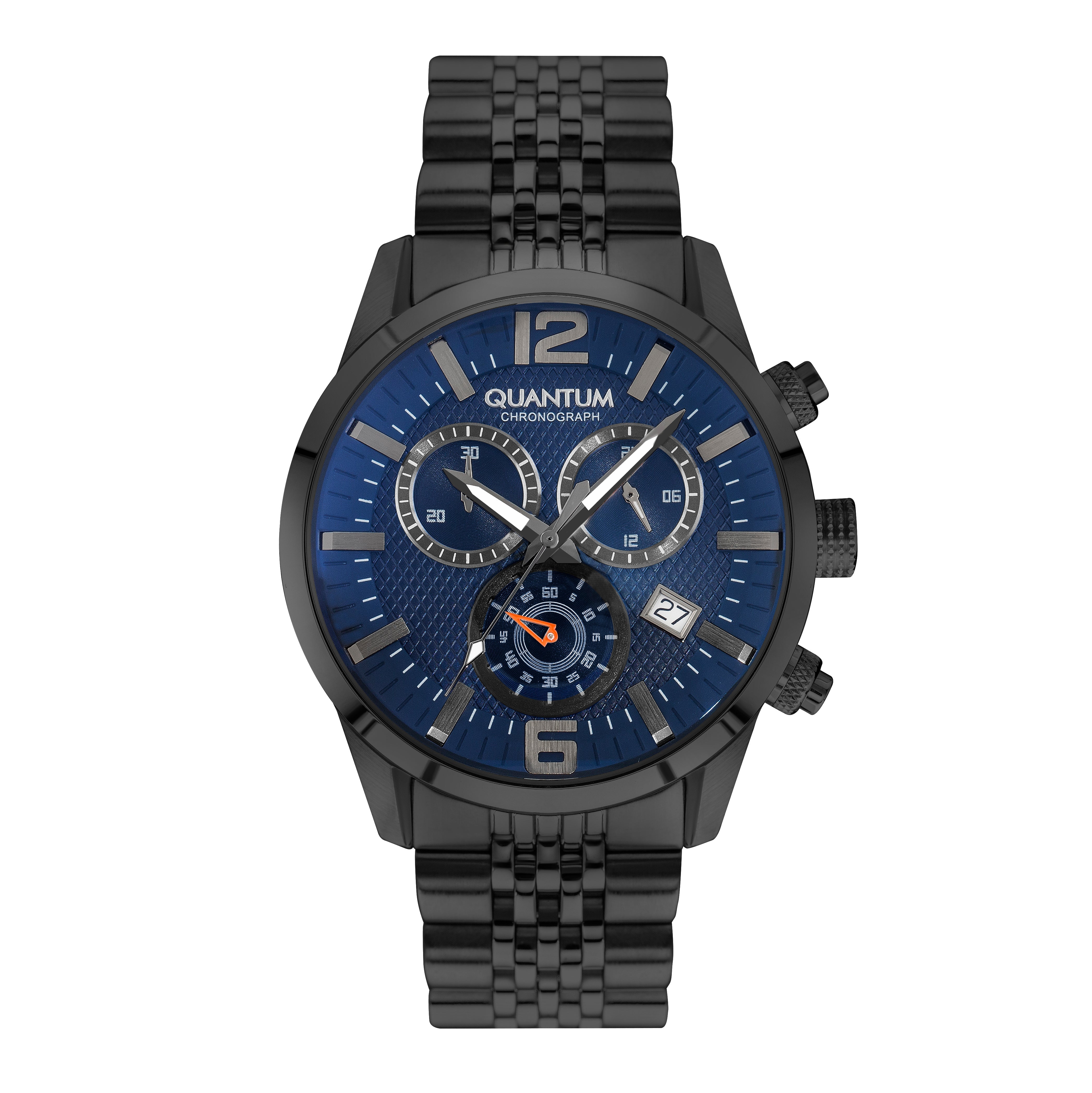 Quantum Men’s Blue Dial Chronograph Watch – ADG1016.690 - Watch