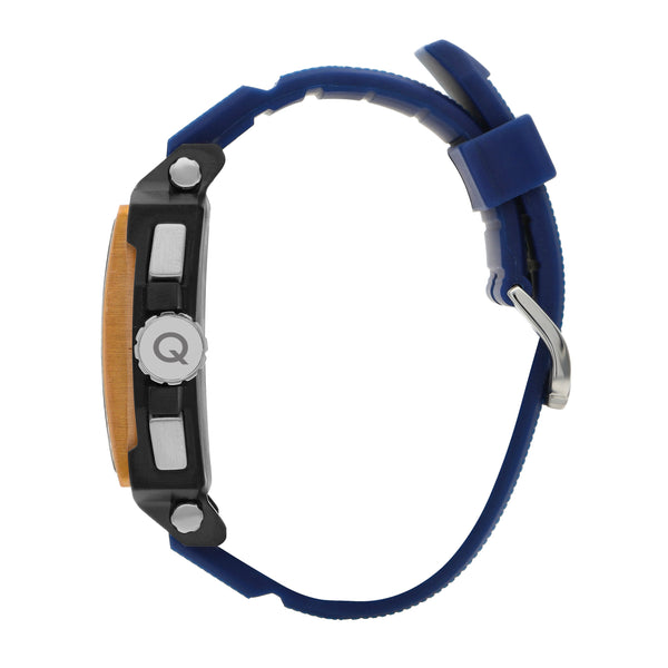 Quantum Men’s Blue Dial Silicone Strap Watch – HNG969.090 - Watch