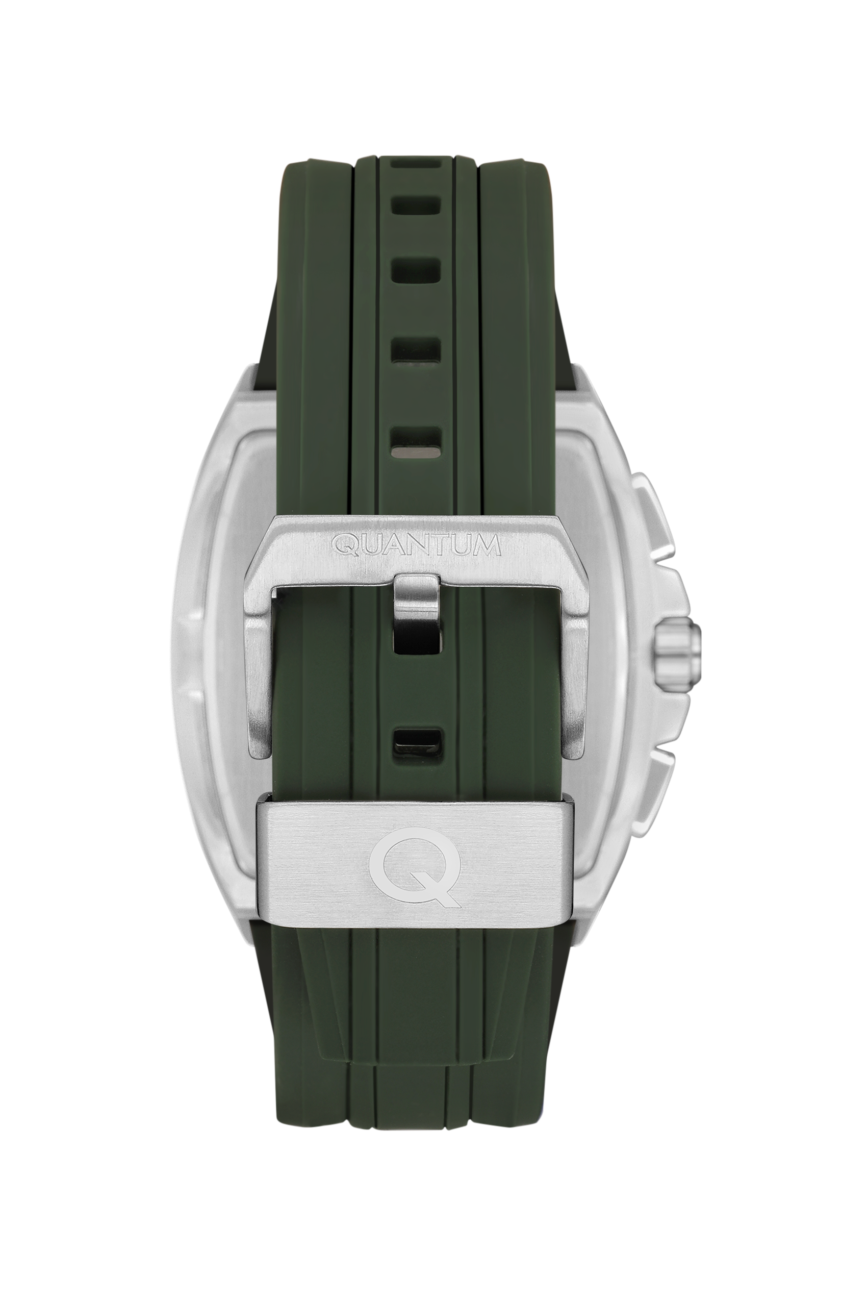 Quantum Men’s Green Chronograph Silicone Strap Watch – HNG997.375 - Watch