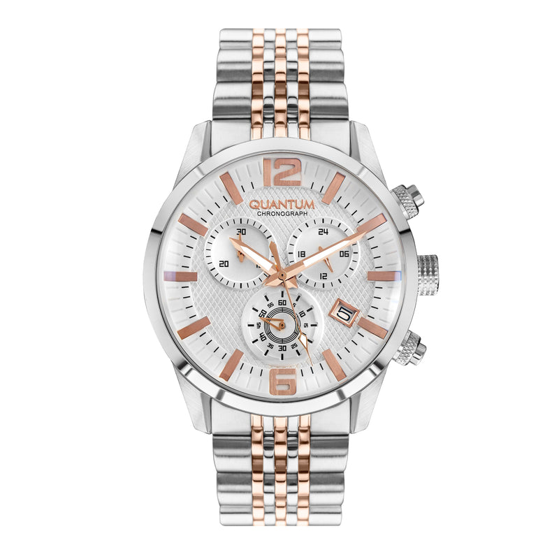 Quantum Men’s Rose Gold Chronograph Metal Strap Watch – ADG1016.530 - Watch