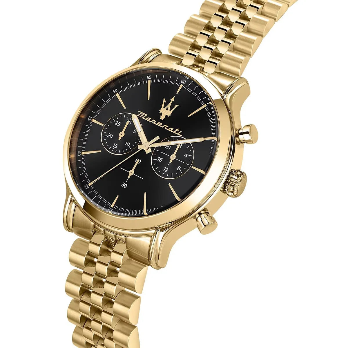 Maserati Epoca Gold Tone Chronograph Black Dial Quartz R8873618023 100M Men's Watch R8873618023 - Image 3