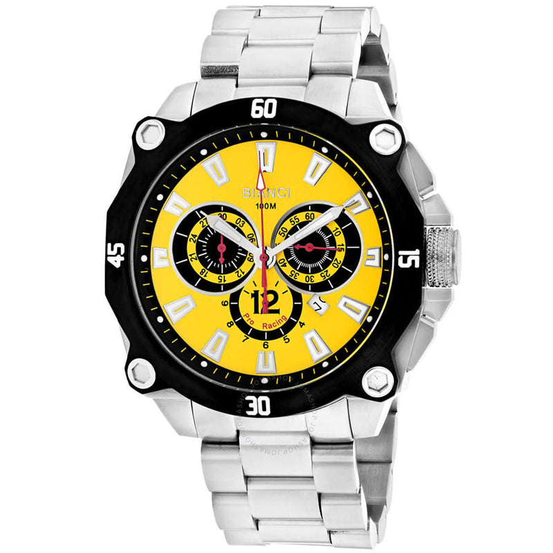 Roberto Bianci Enzo Chronograph Quartz Yellow Dial Men's Watch RB71011 - The Watches Men & Co