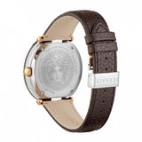 Versace V-Metal Icon Brown Leather Strap Men's Watch VQL010015 - The Watches Men & CO #3