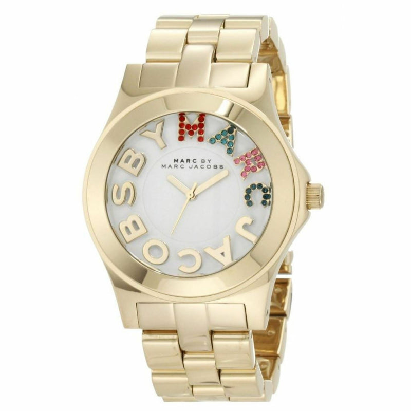 Marc by Marc Jacobs Gold Rivera White Dial Quartz Women's Watch#MBM3137 - Big Daddy Watches