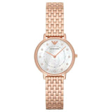 Emporio Armani Mother of Pearl Dial Rose Gold Ladies Watch AR11006