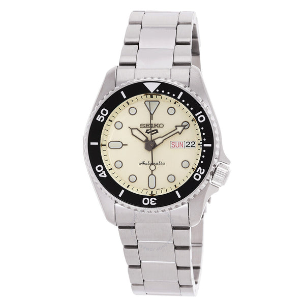 Seiko 5 Automatic Cream Dial Men's Watch SRPK31K1 - The Watches Men & Co