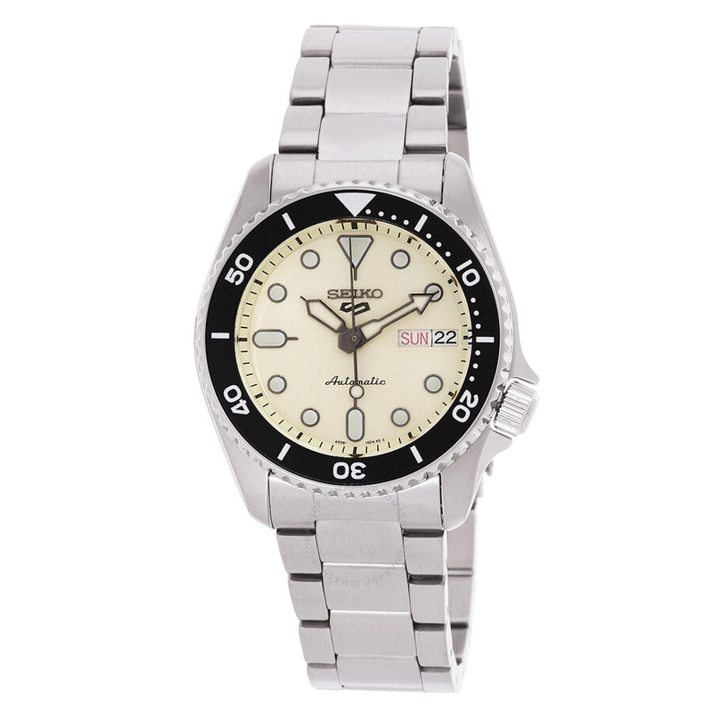 Seiko 5 Automatic Cream Dial Men's Watch SRPK31K1 - The Watches Men & Co