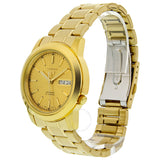 Seiko 5 Automatic Champagne Dial Yellow Gold-tone Men's Watch SNKE56 - The Watches Men & Co #3