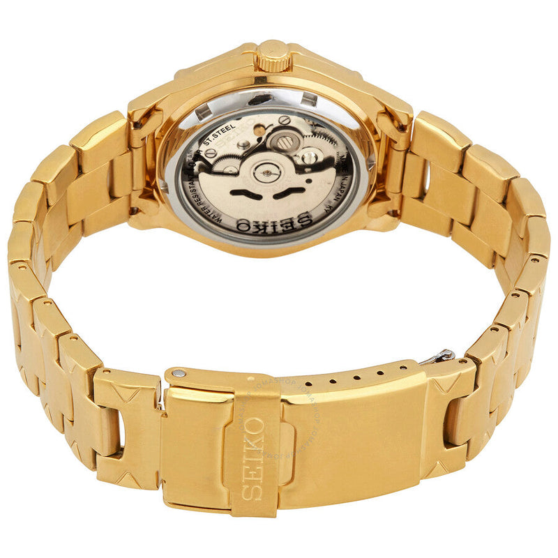 Seiko 5 Automatic Gold Dial Men's Watch SNZ450J1 - The Watches Men & Co #3