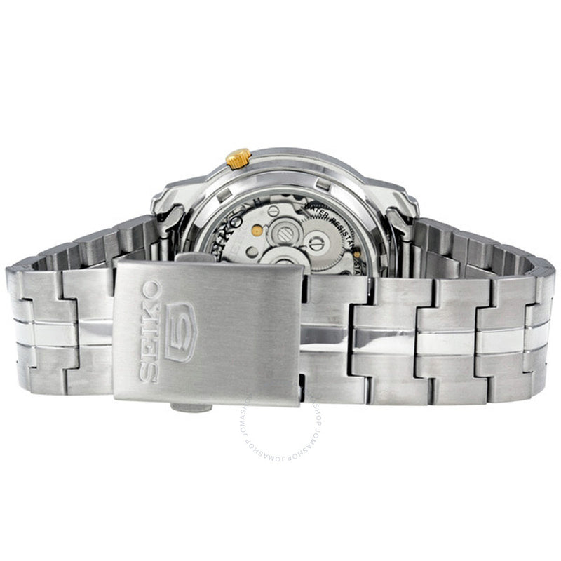Seiko 5 Automatic Grey Dial Stainless Steel Men's Watch SNKK67 - The Watches Men & Co #3