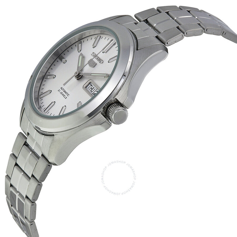 Seiko Series 5 Automatic Silver Dial Men's Watch SNKK87 - The Watches Men & Co #2