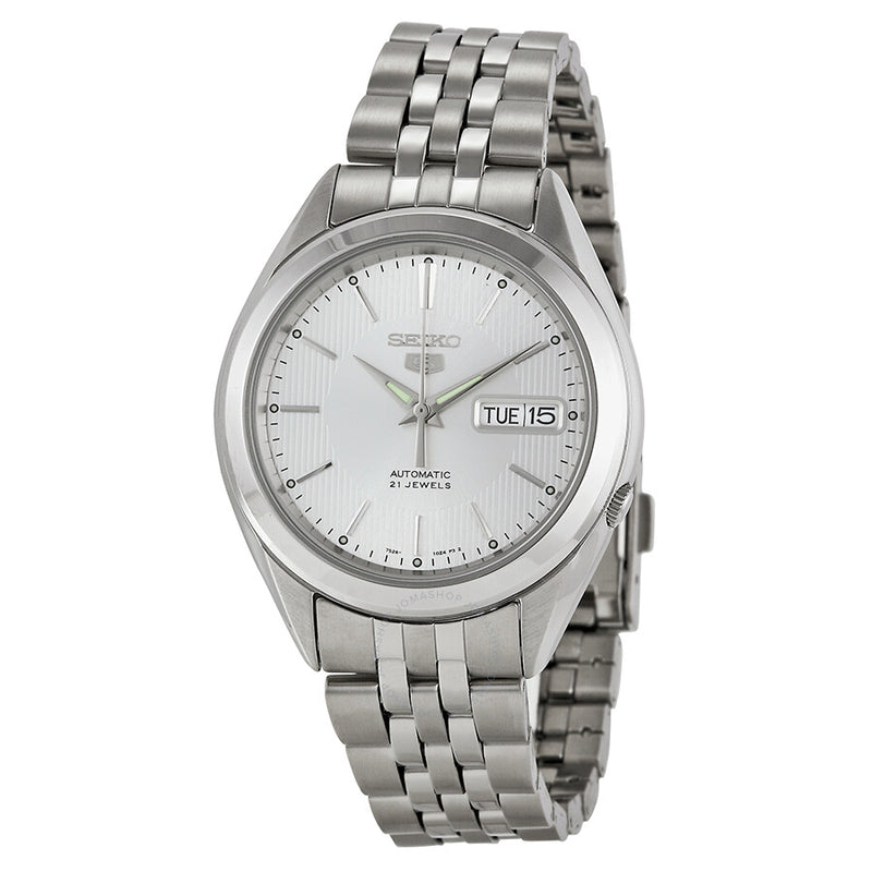 Seiko 5 Automatic Silver Dial Men's Watch SNKL15 - The Watches Men & Co